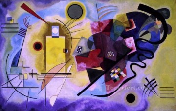 Yellow Red Blue Expressionism abstract art Wassily Kandinsky Oil Paintings